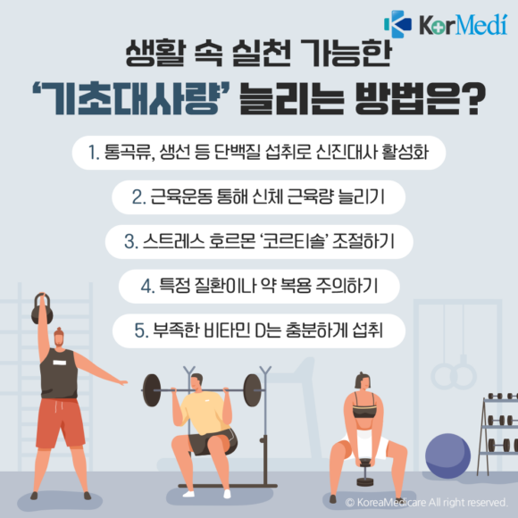 [헬스픽] How to increase basal metabolic rate in daily life?