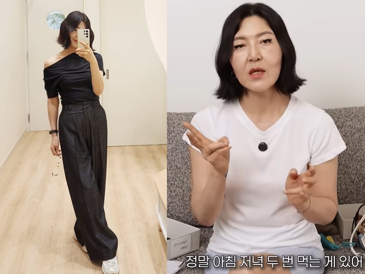 ‘20kg 감량’ 한혜연, 납작배 비결?…채소를 ‘이렇게’ 먹는다고?